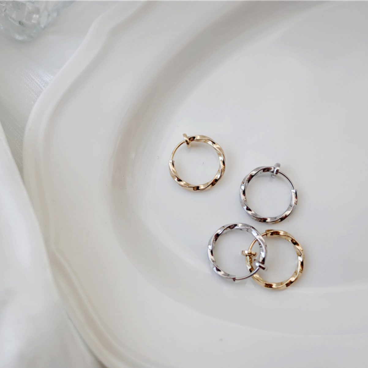 Mini Twisted Hoops