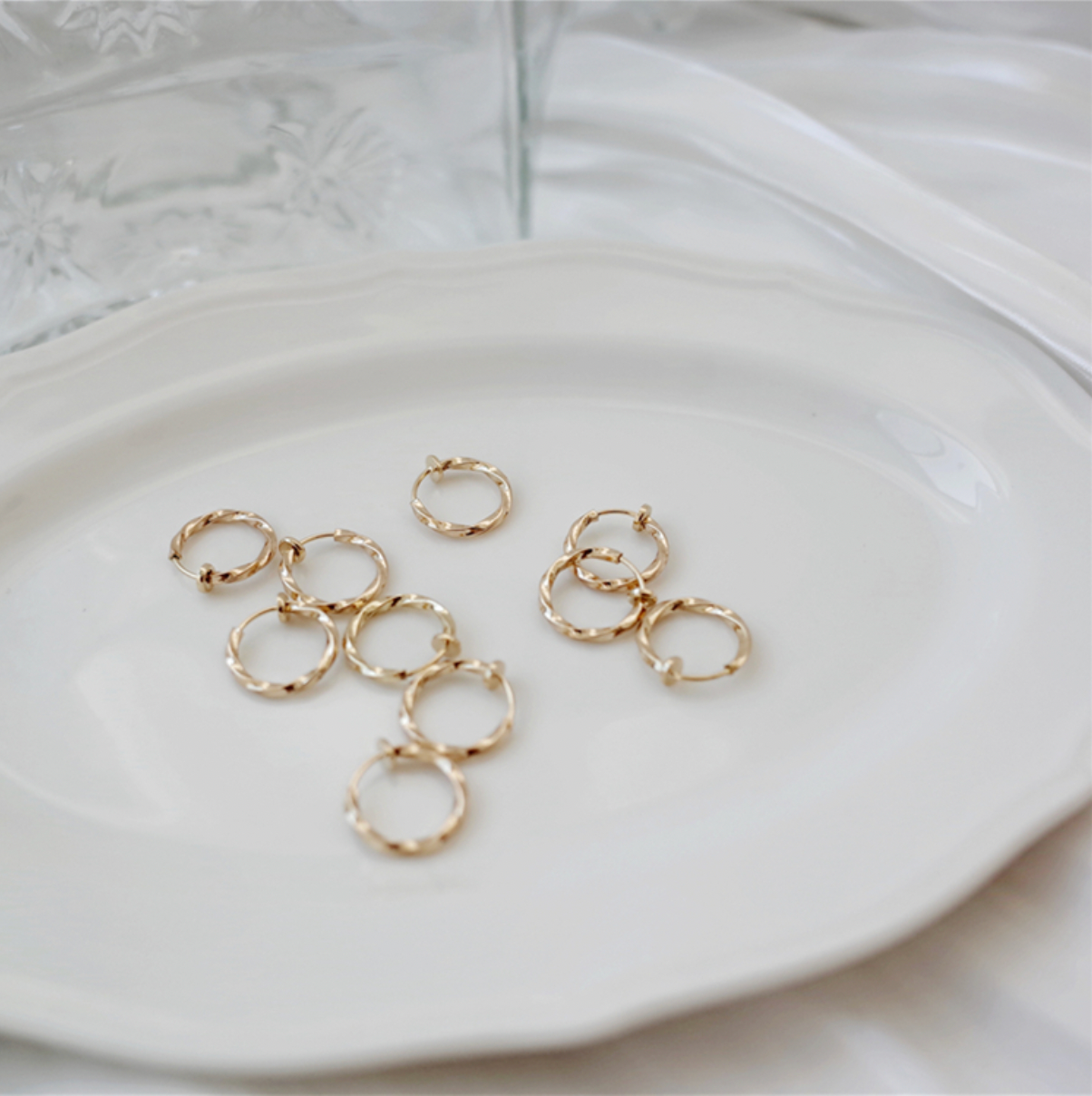 Mini Twisted Hoops