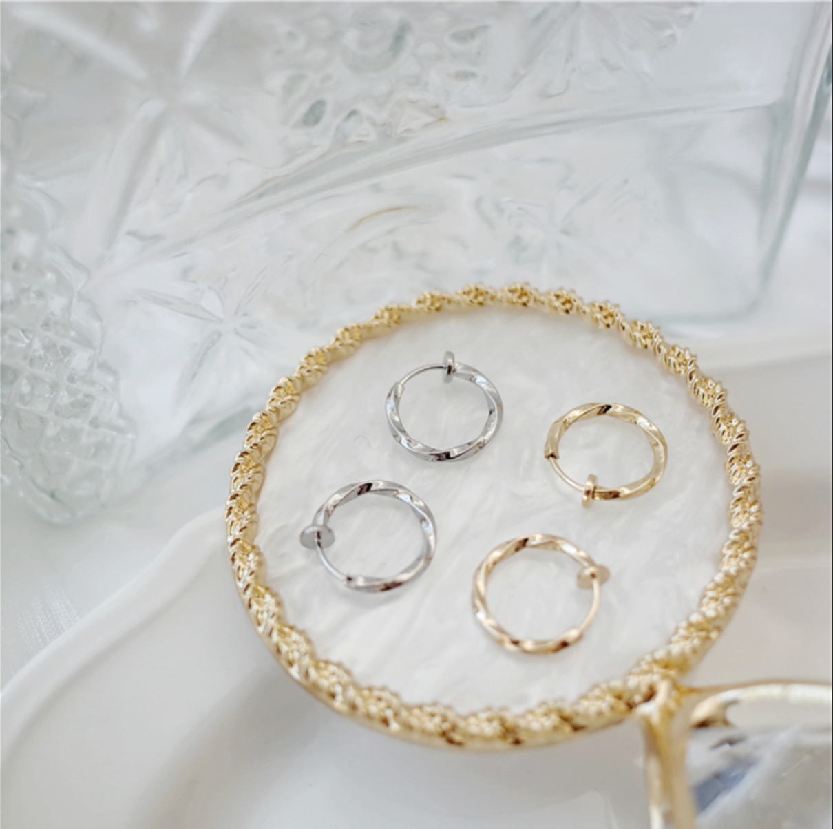 Mini Twisted Hoops