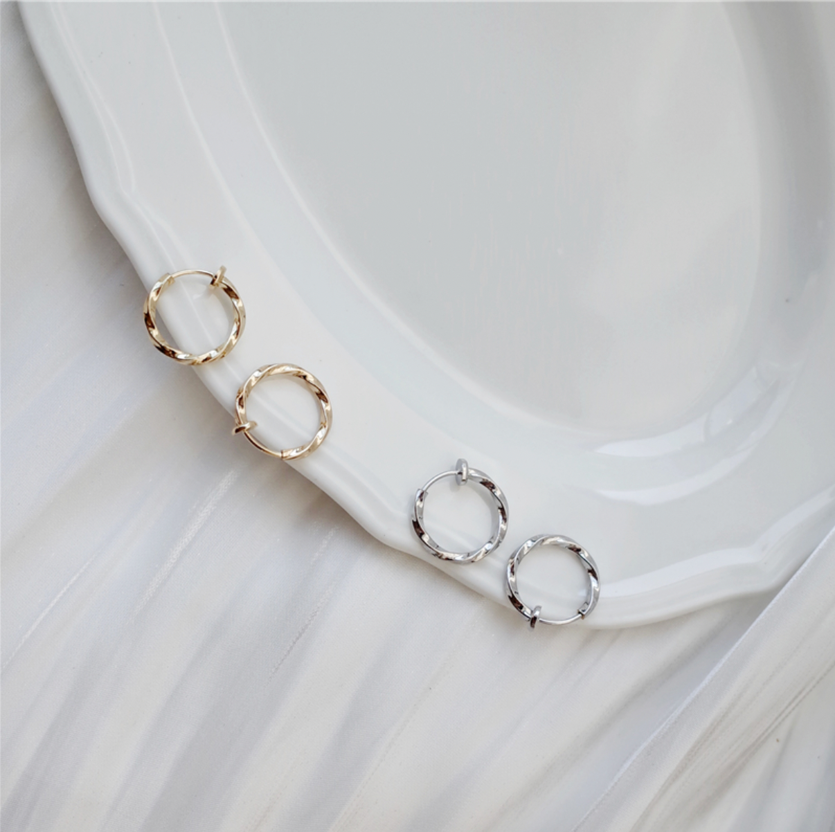 Mini Twisted Hoops
