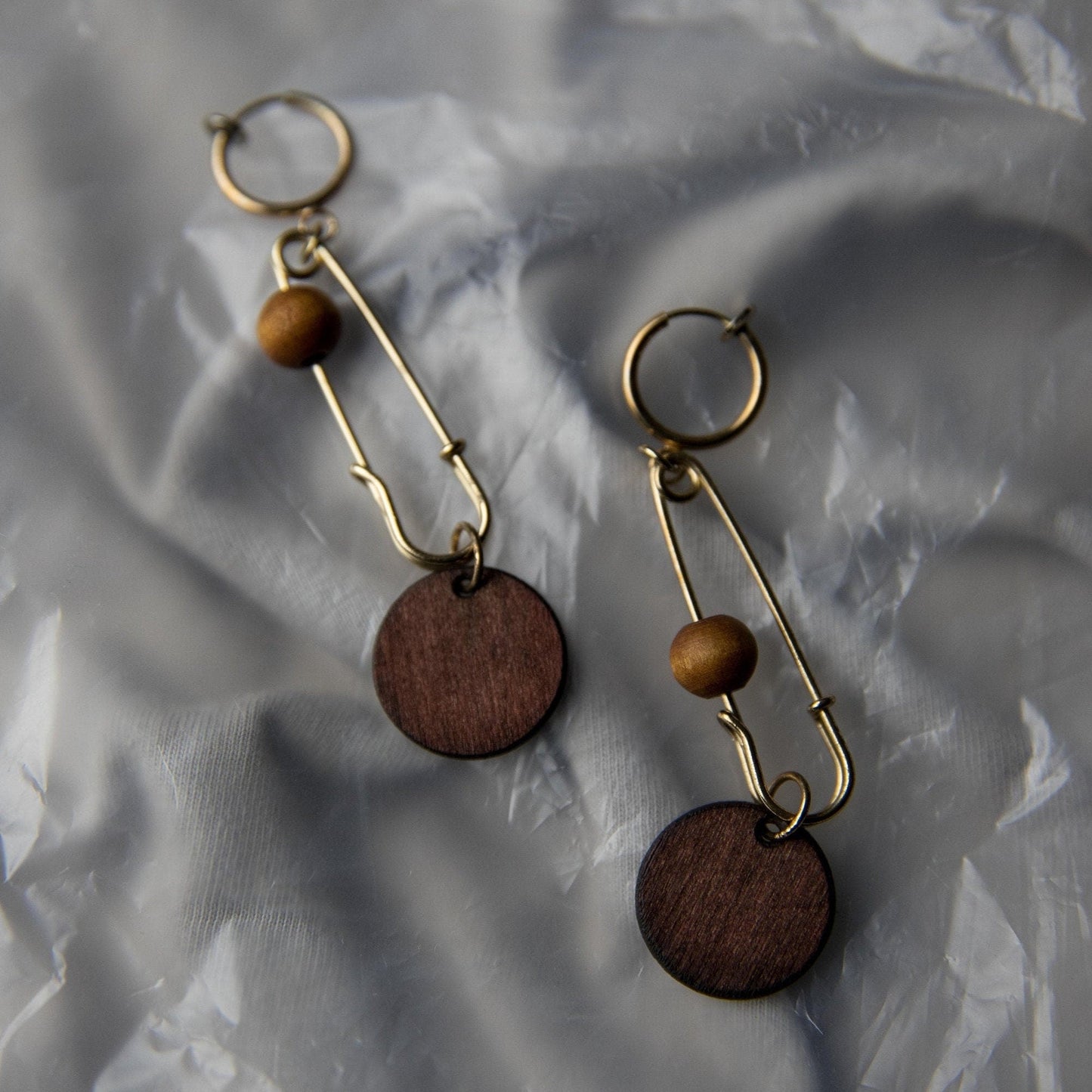 Wooden Playful Earrings