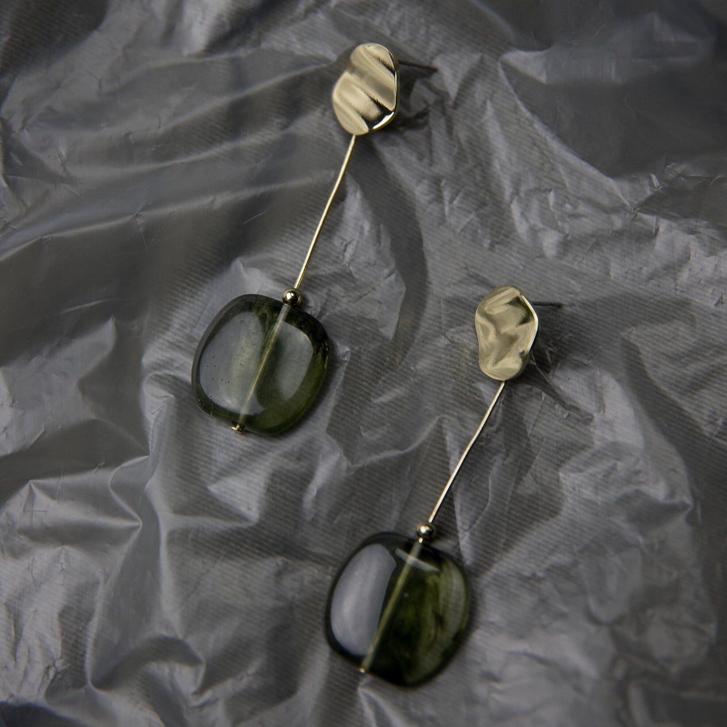 Green Jade Earrings