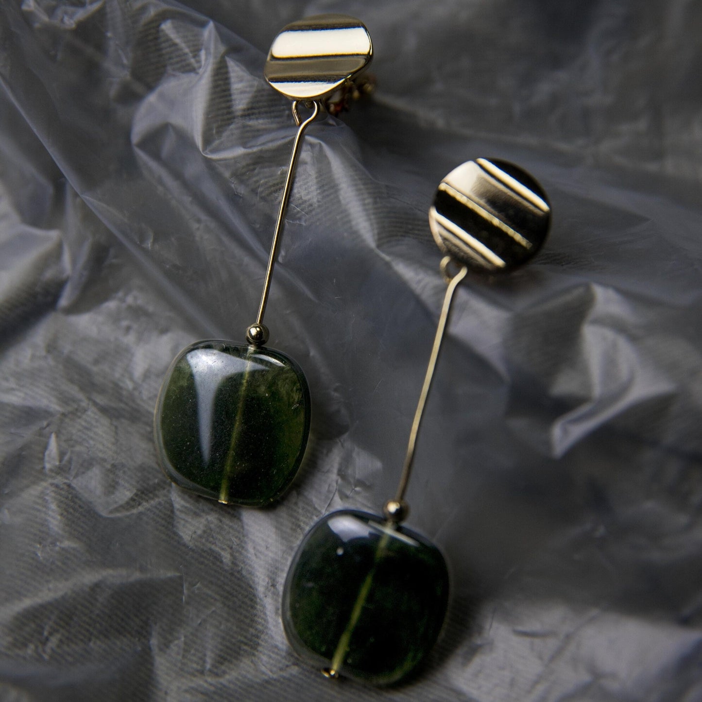 Green Jade Earrings