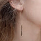 Silver Scepter Dangling Earrings