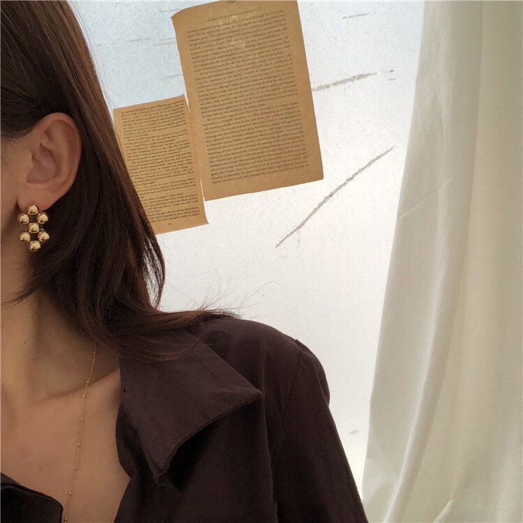 Golden Pinball Earrings