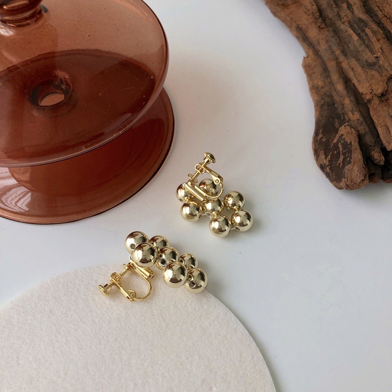 Golden Pinball Earrings