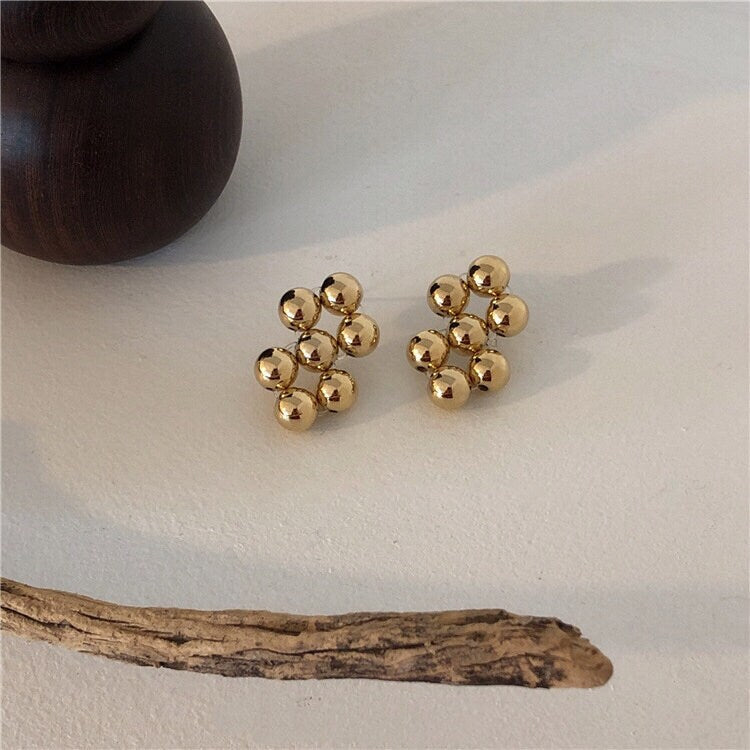 Golden Pinball Earrings