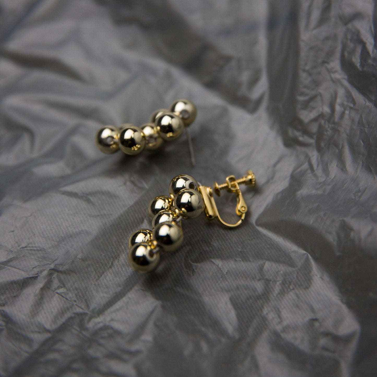 Golden Pinball Earrings