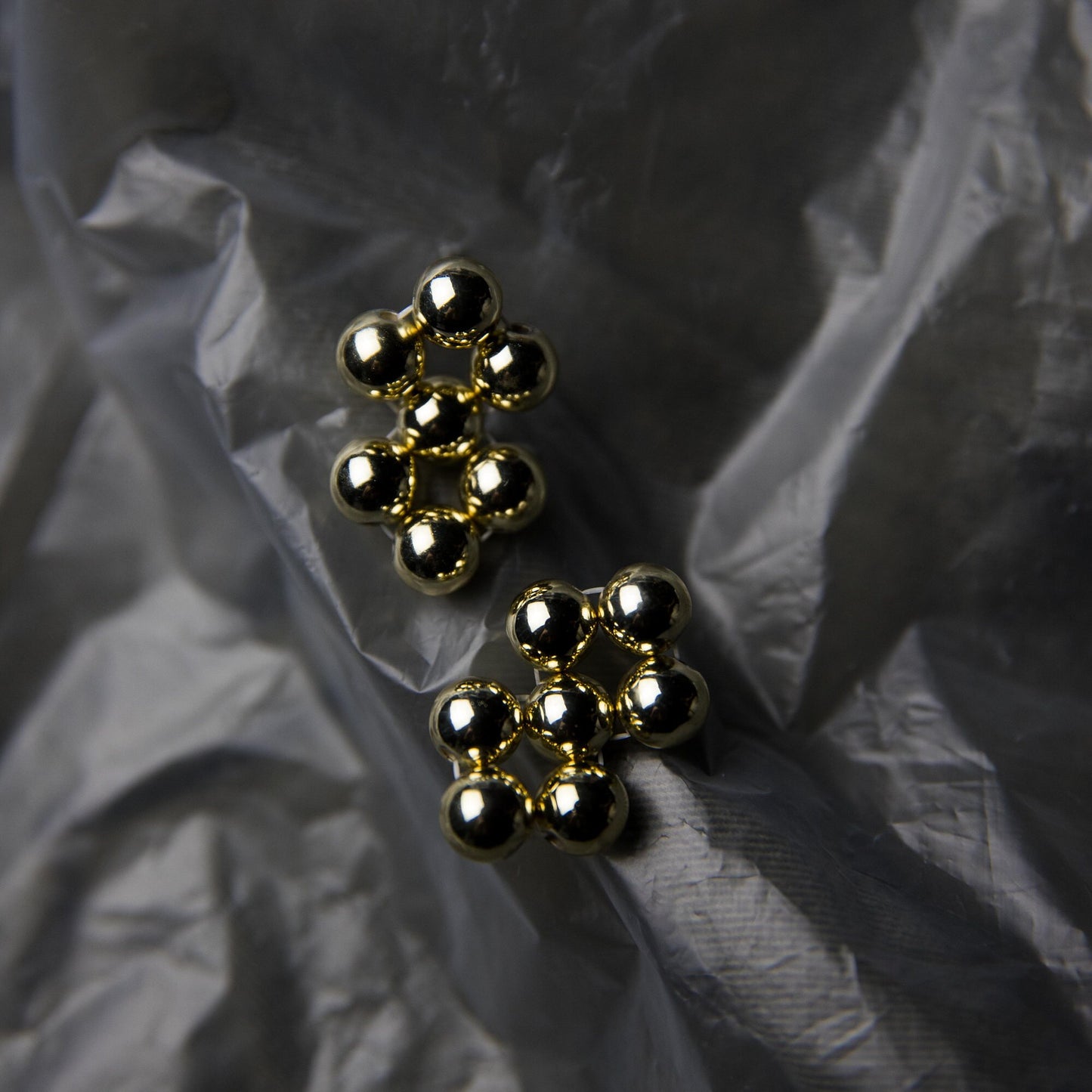 Golden Pinball Earrings